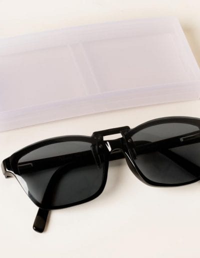grey clipon sunglasses